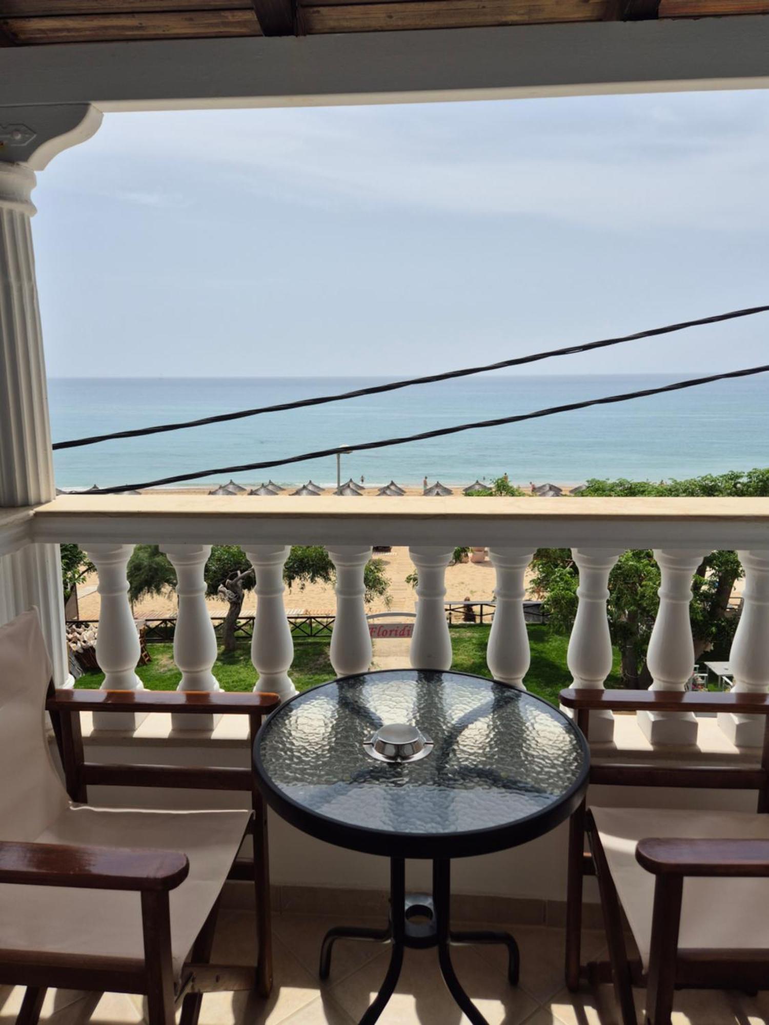 Vrachos Beach Hotel Bagian luar foto